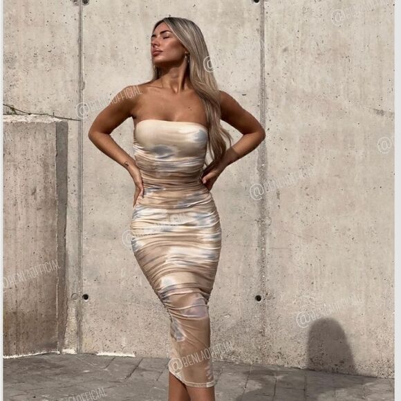 ZARA PRINTED TULLE SKIRT - Picture 7 of 9